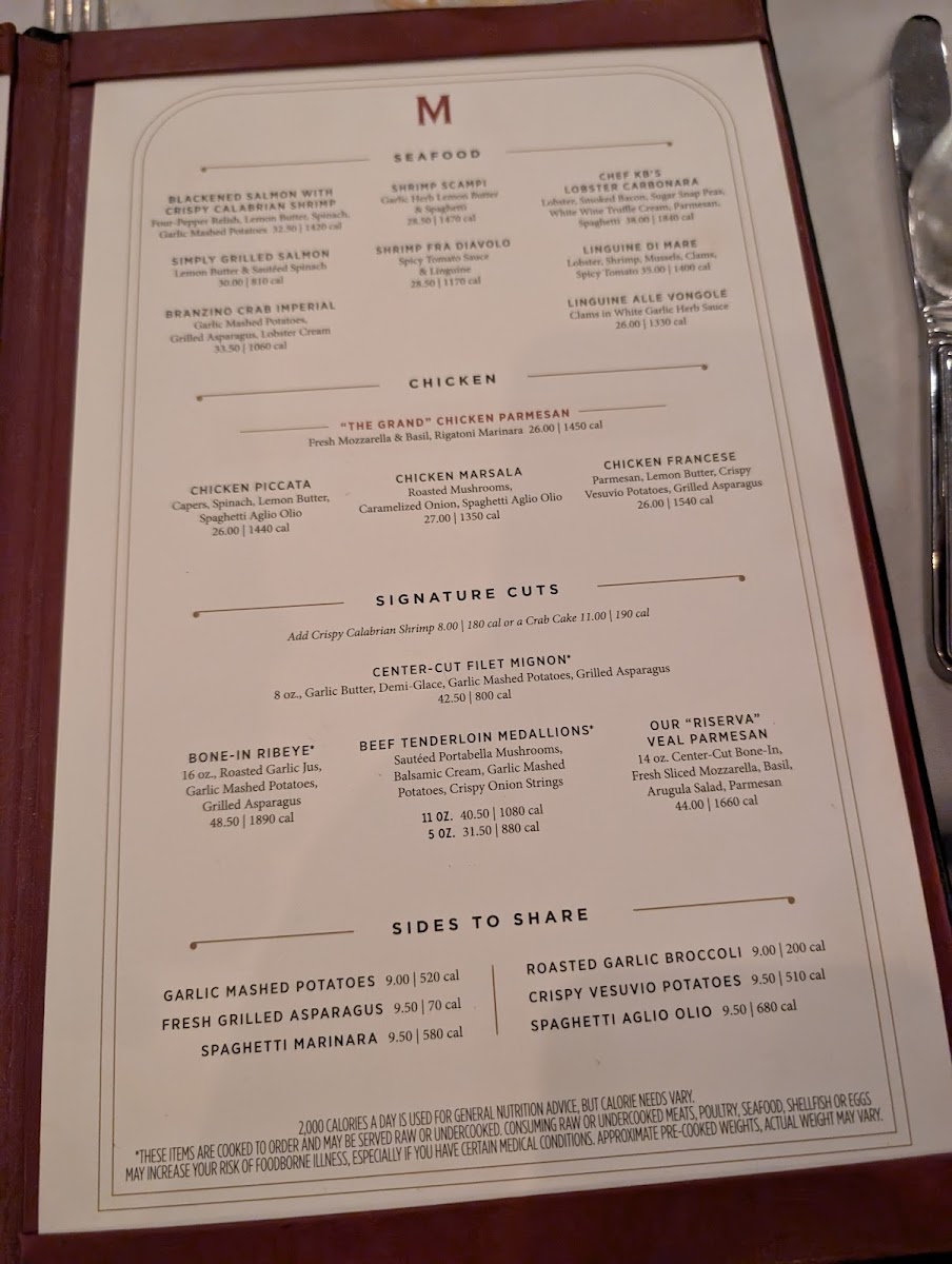 Menu Maggiano's Little Italy-1
