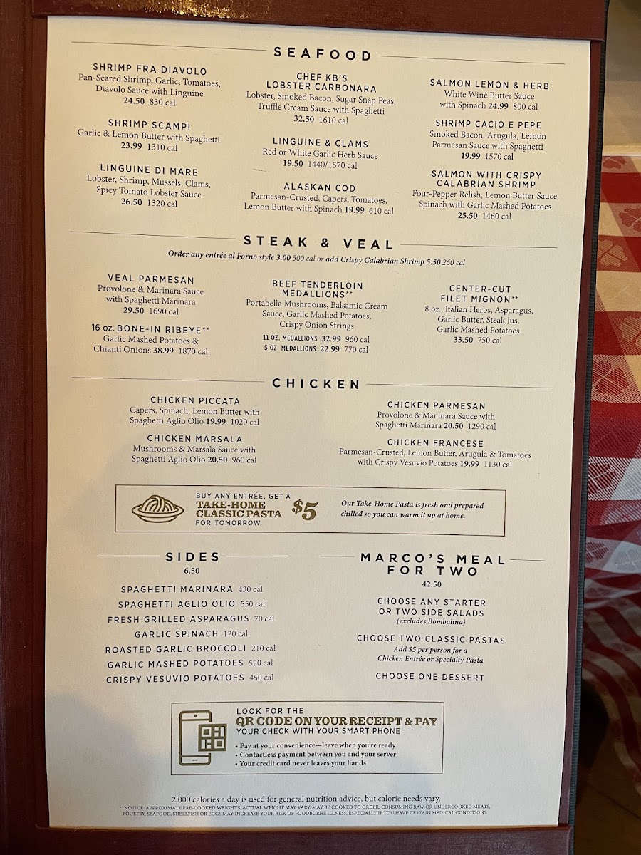 Menu Maggiano's Little Italy-10
