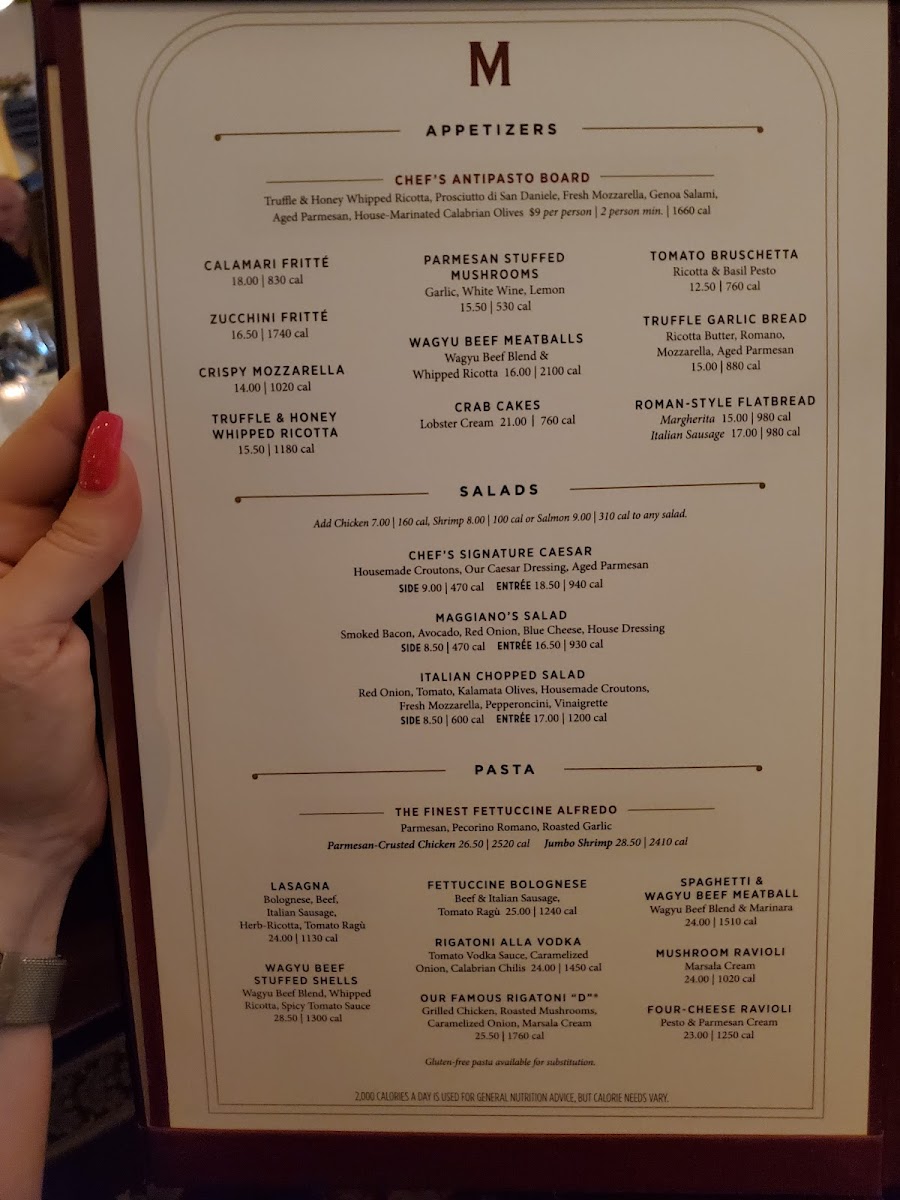 Menu Maggiano's Little Italy-2
