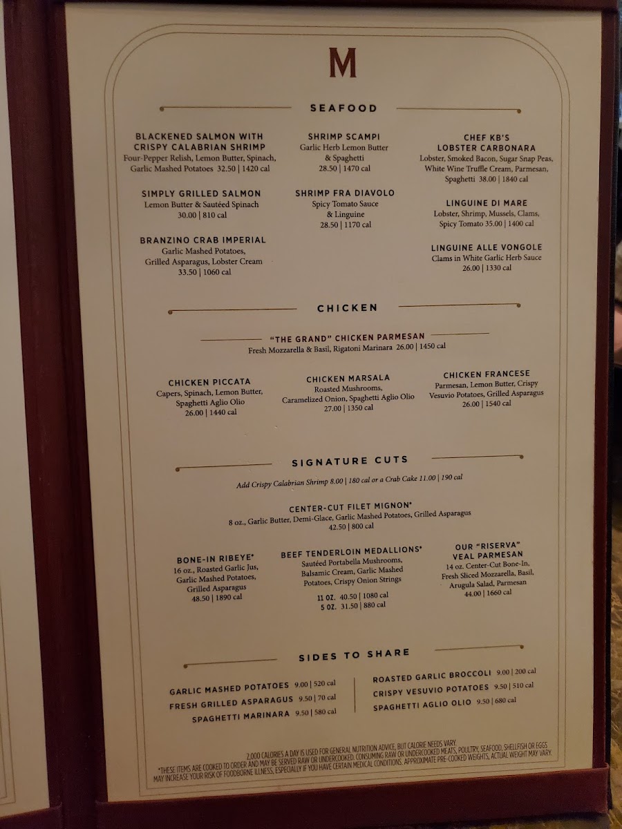 Menu Maggiano's Little Italy-5
