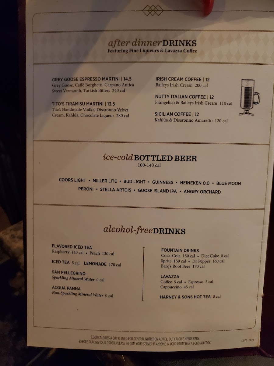 Menu Maggiano's Little Italy-7
