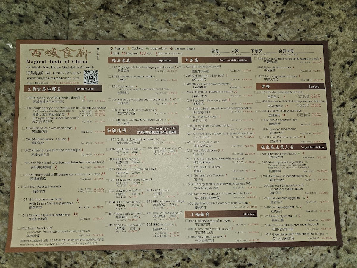 Menu Magical Taste Of China·barrie|西域食府·清真|Chinese Restaurant |Halal Cuisine-2