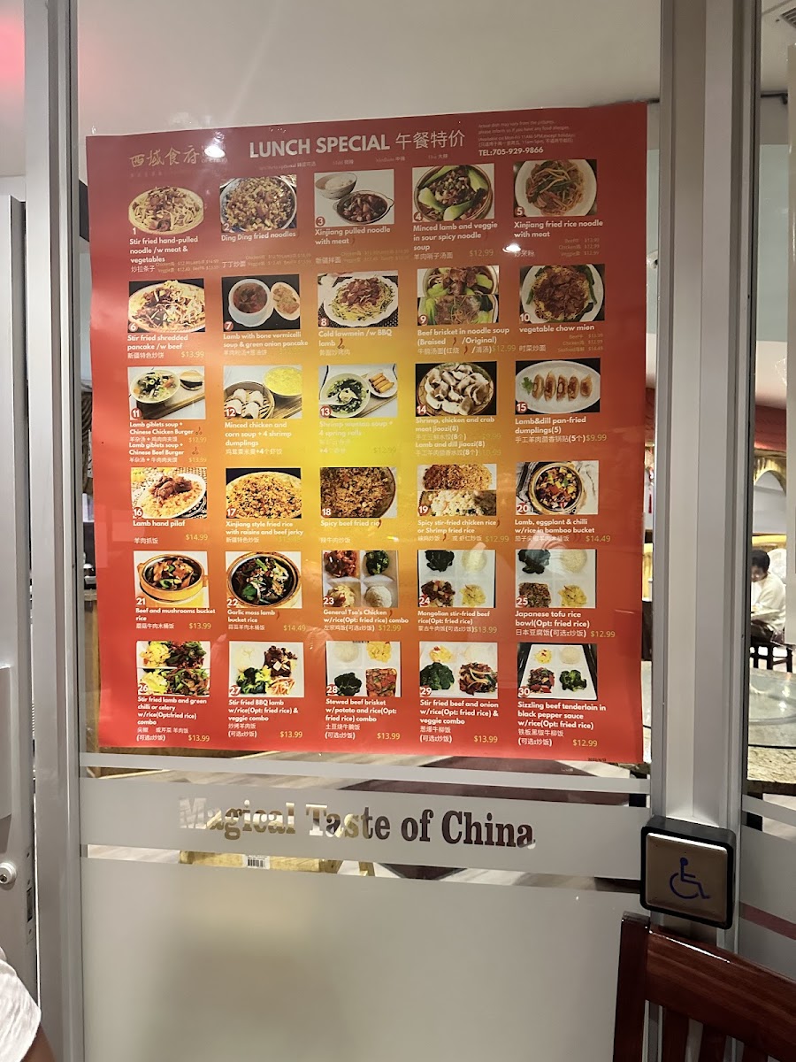 Menu Magical Taste Of China·barrie|西域食府·清真|Chinese Restaurant |Halal Cuisine-3