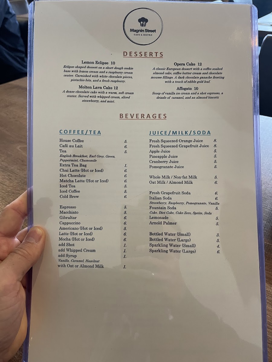 Menu Magnin Street Cafe & Bistro-10
