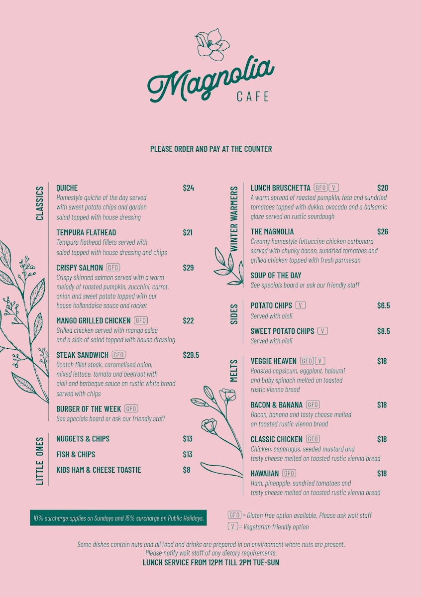 Menu Magnolia Cafe-1