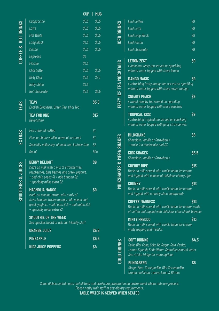 Menu Magnolia Cafe-2