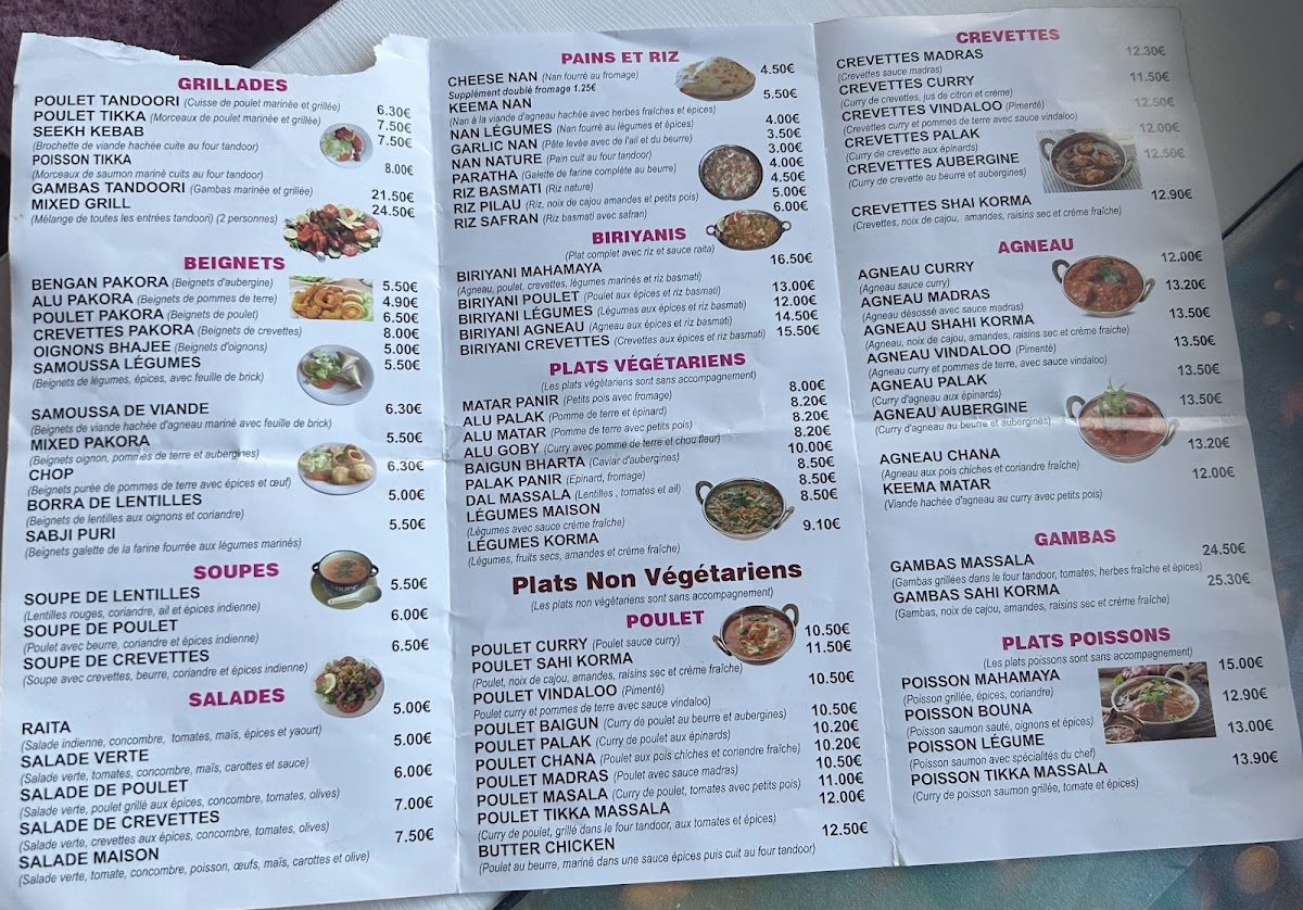 Menu Mahamaya ( Le Nouveau « Mahamaya Restaurant » )-4