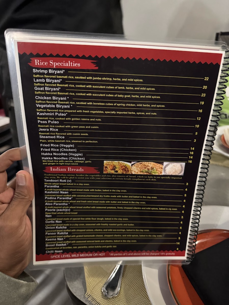 Menu Maharaj Indian Grill-1