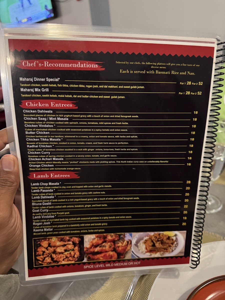 Menu Maharaj Indian Grill-2