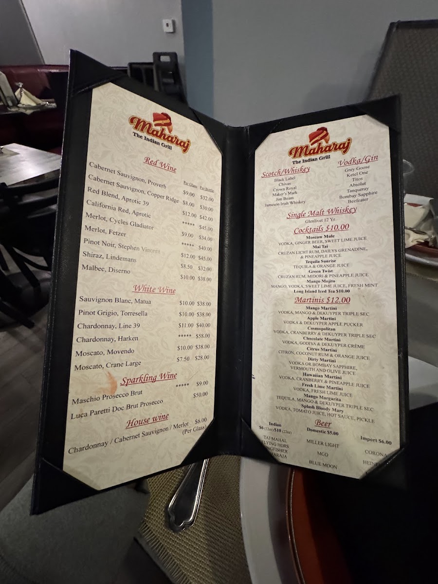 Menu Maharaj Indian Grill-8