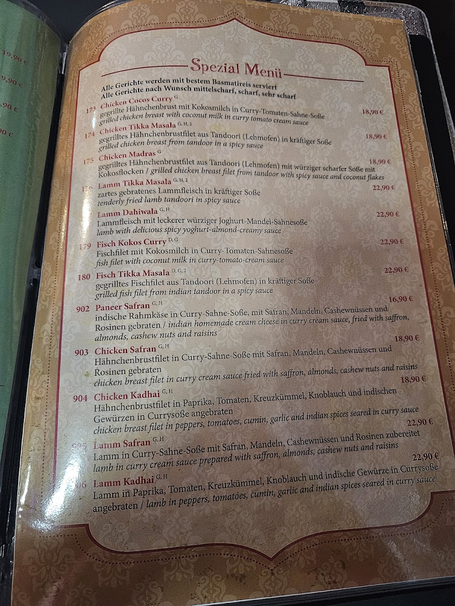Menu Maharaja Indisches Restaurant-1