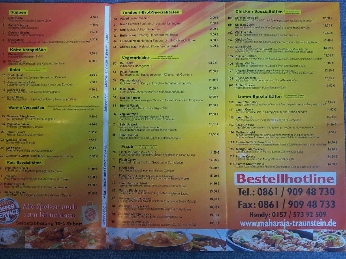 Menu Maharaja Indisches Restaurant-2