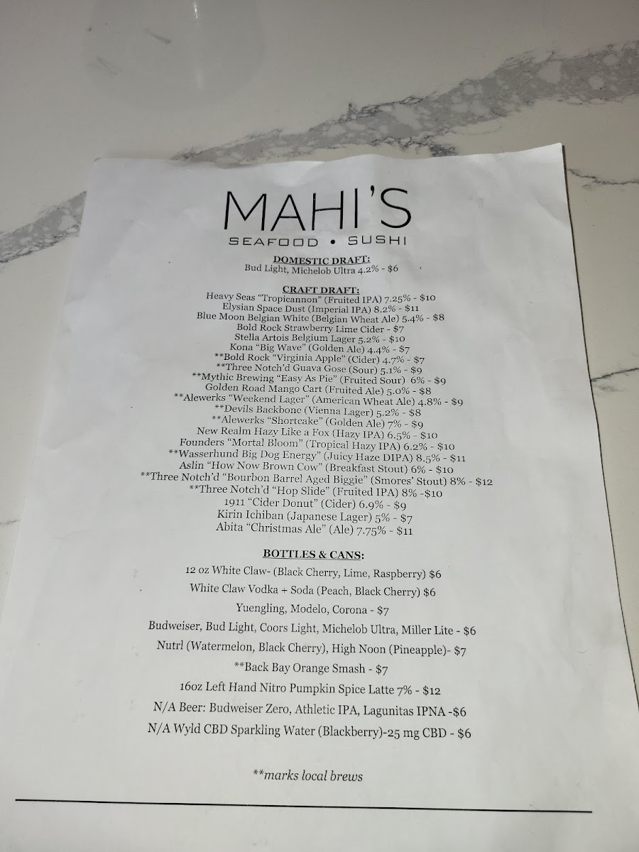 Menu Mahi's-7