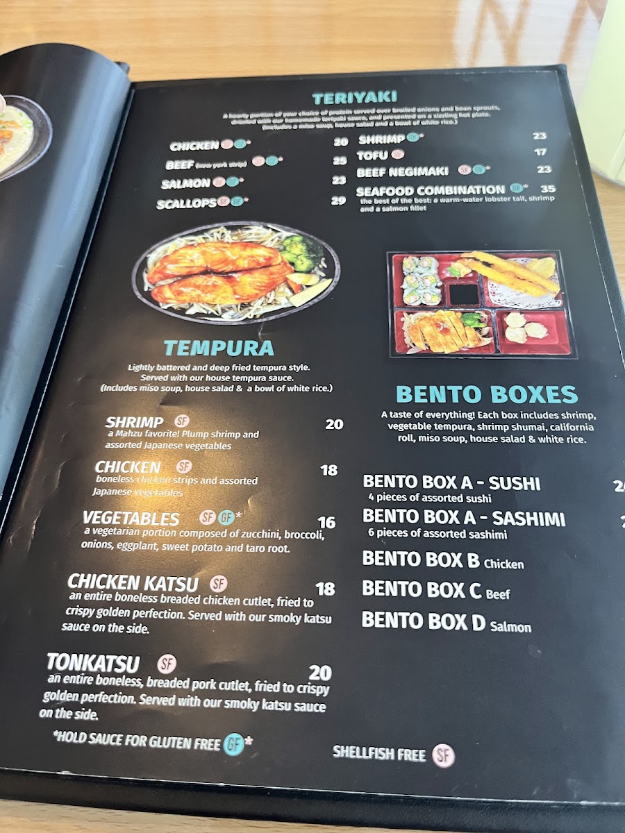 Menu Mahzu Japanese Restaurant Freehold-1