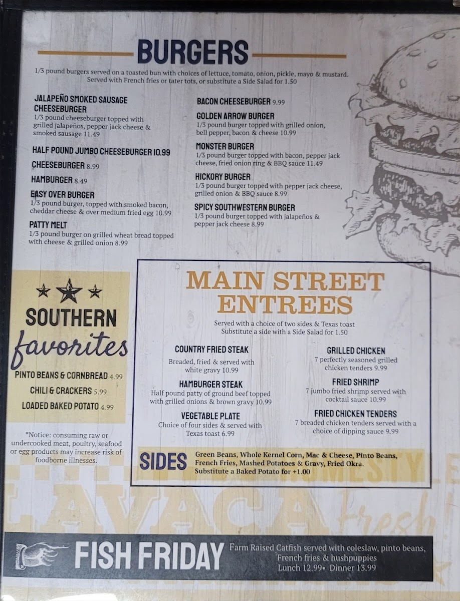 Menu Main Street Grill-1