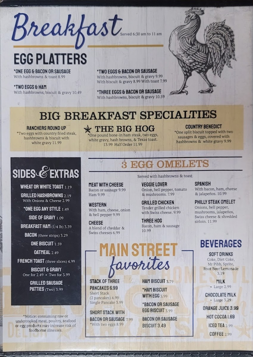 Menu Main Street Grill-2