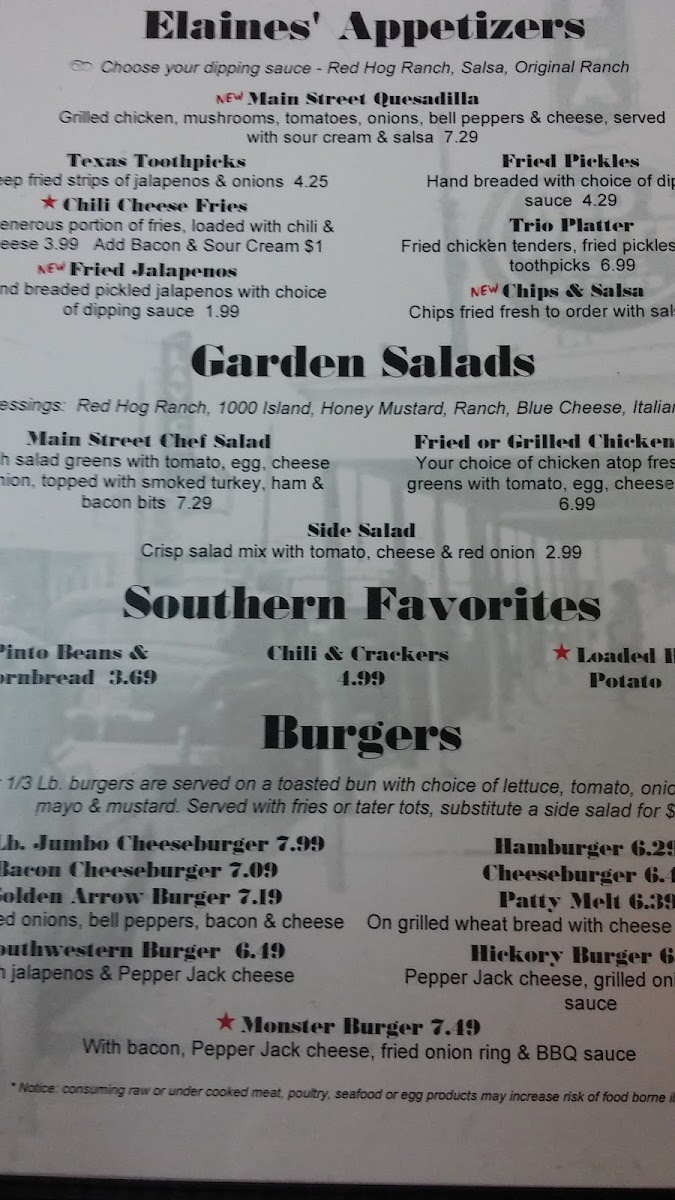 Menu Main Street Grill-6