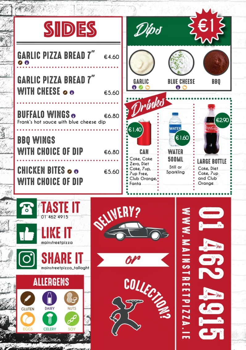 Menu Main Street Pizza Tallaght-3