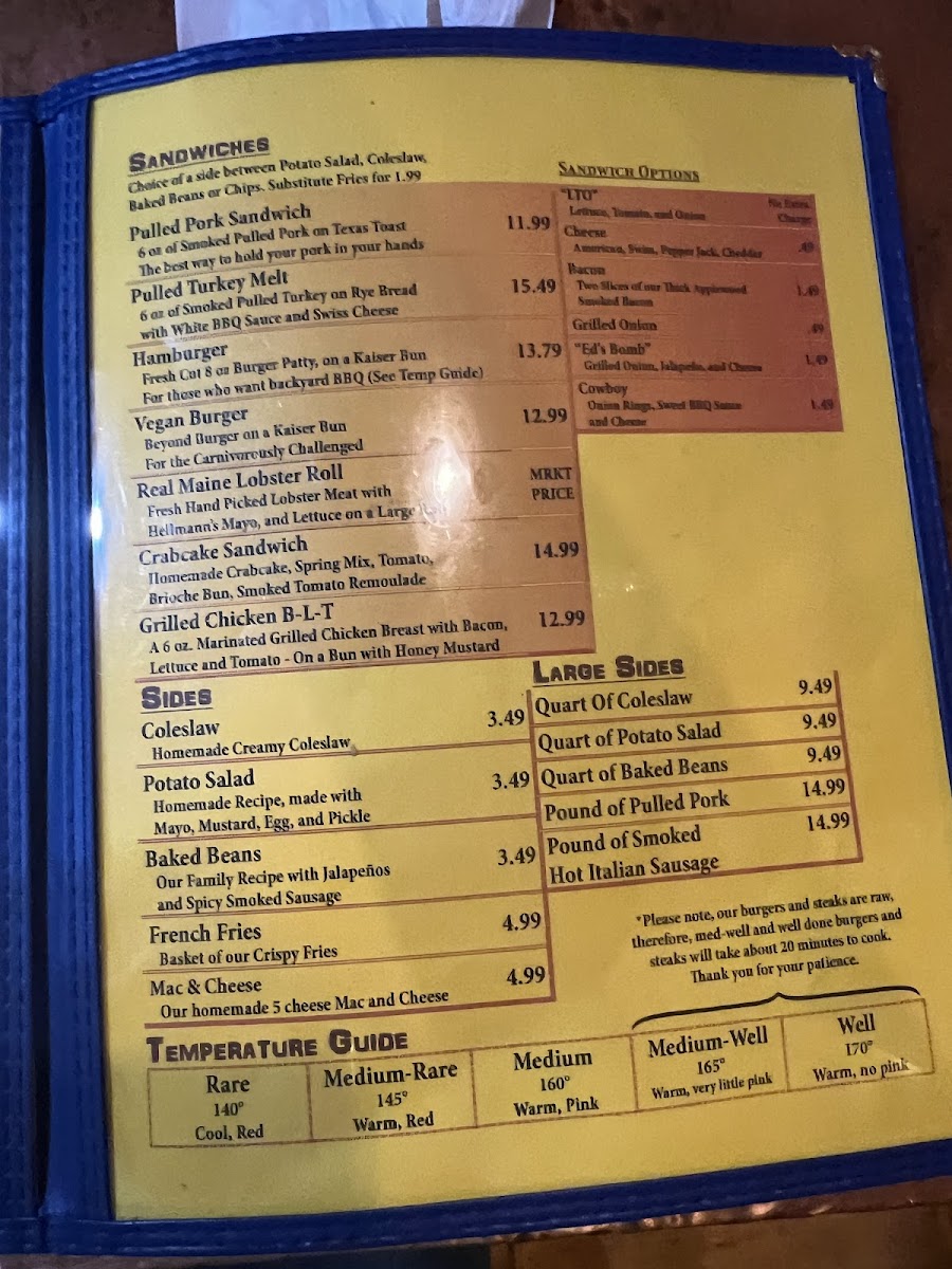 Menu Mainely Meat Bbq On Dreamwood Hill-10