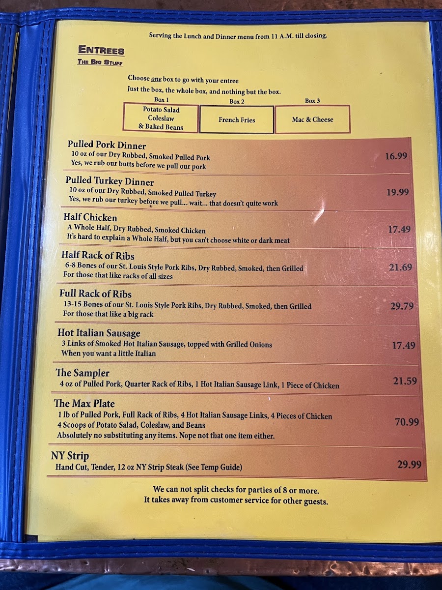 Menu Mainely Meat Bbq On Dreamwood Hill-3