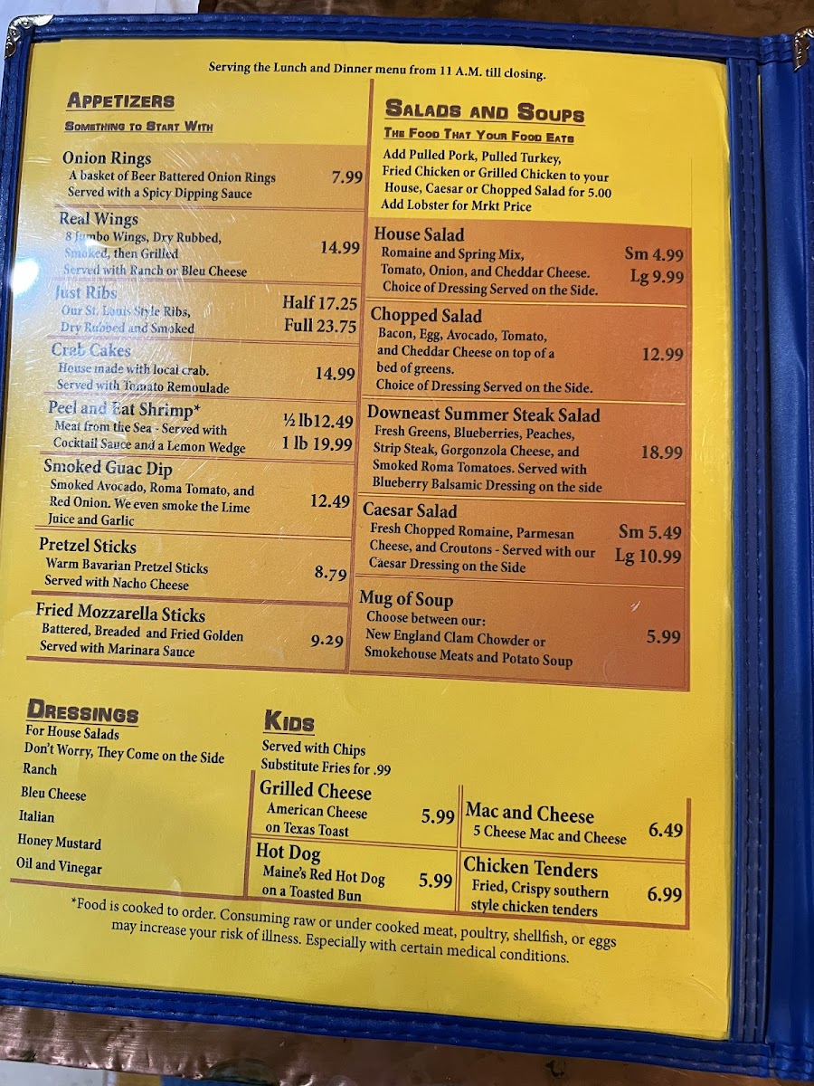 Menu Mainely Meat Bbq On Dreamwood Hill-4