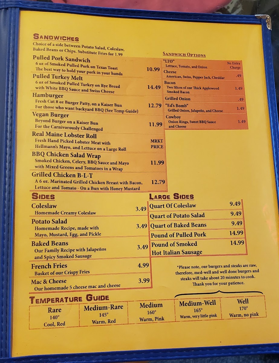 Menu Mainely Meat Bbq On Dreamwood Hill-7