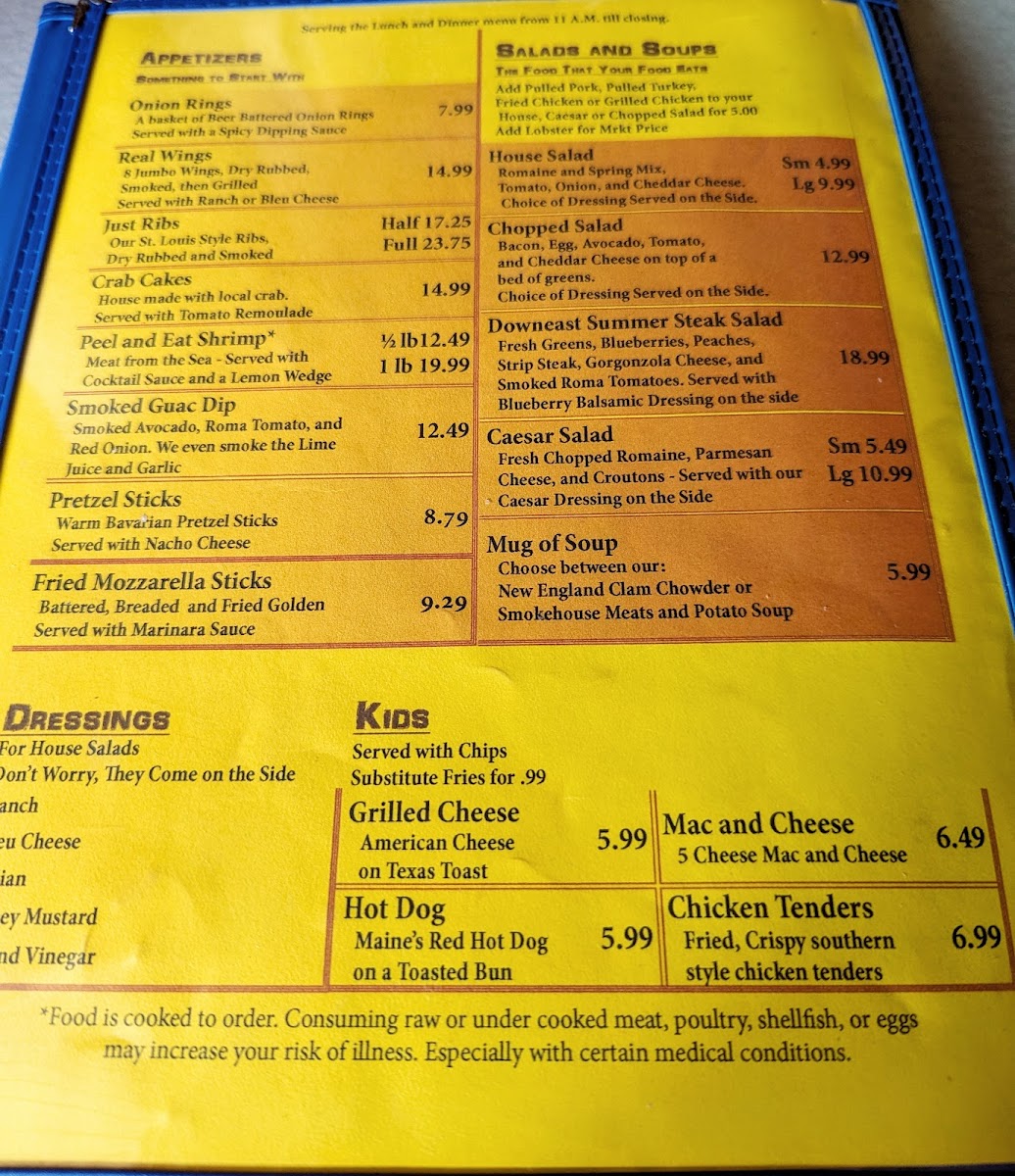 Menu Mainely Meat Bbq On Dreamwood Hill-8