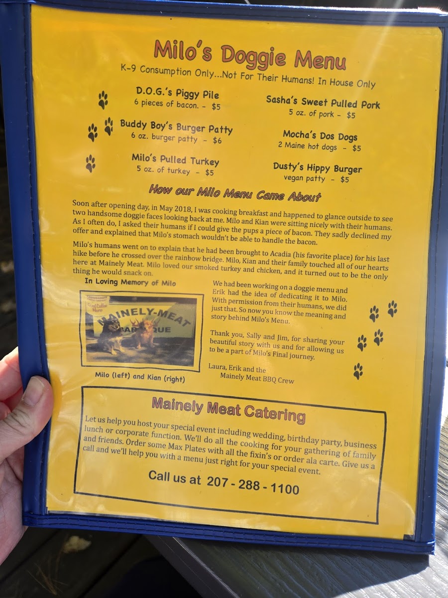 Menu Mainely Meat Bbq On Dreamwood Hill-9