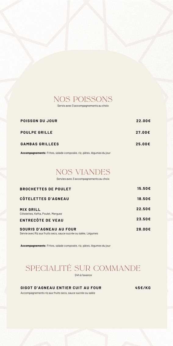 Menu Maison O'touns - Restaurant Tunisien Nice-5