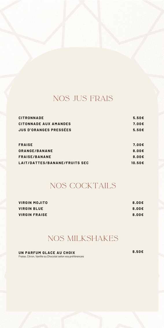 Menu Maison O'touns - Restaurant Tunisien Nice-8