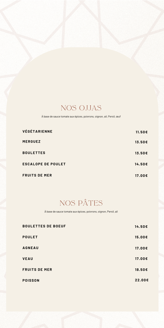 Menu Maison O'touns - Restaurant Tunisien Nice-9