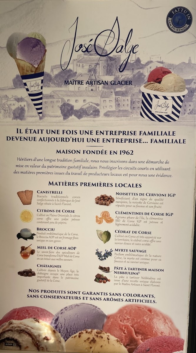 Menu Maison Salge - Glaces Artisanales De Corse-3