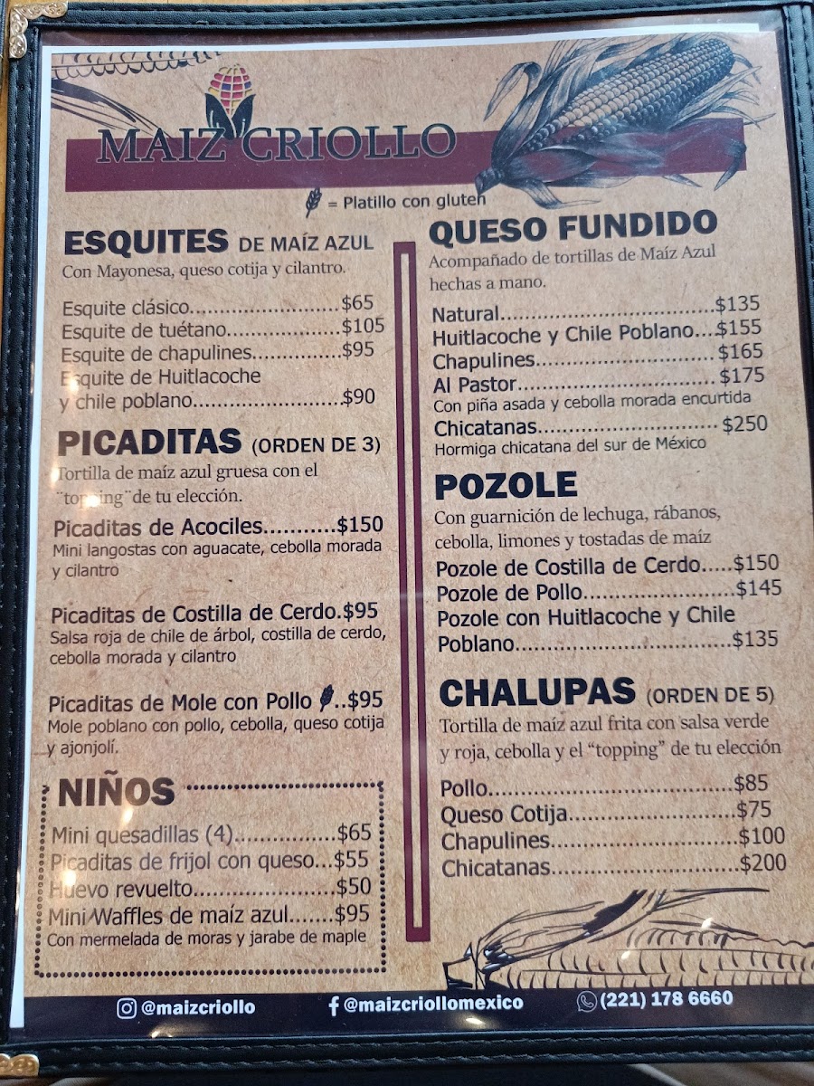 Menu Maíz Criollo Mexico-5