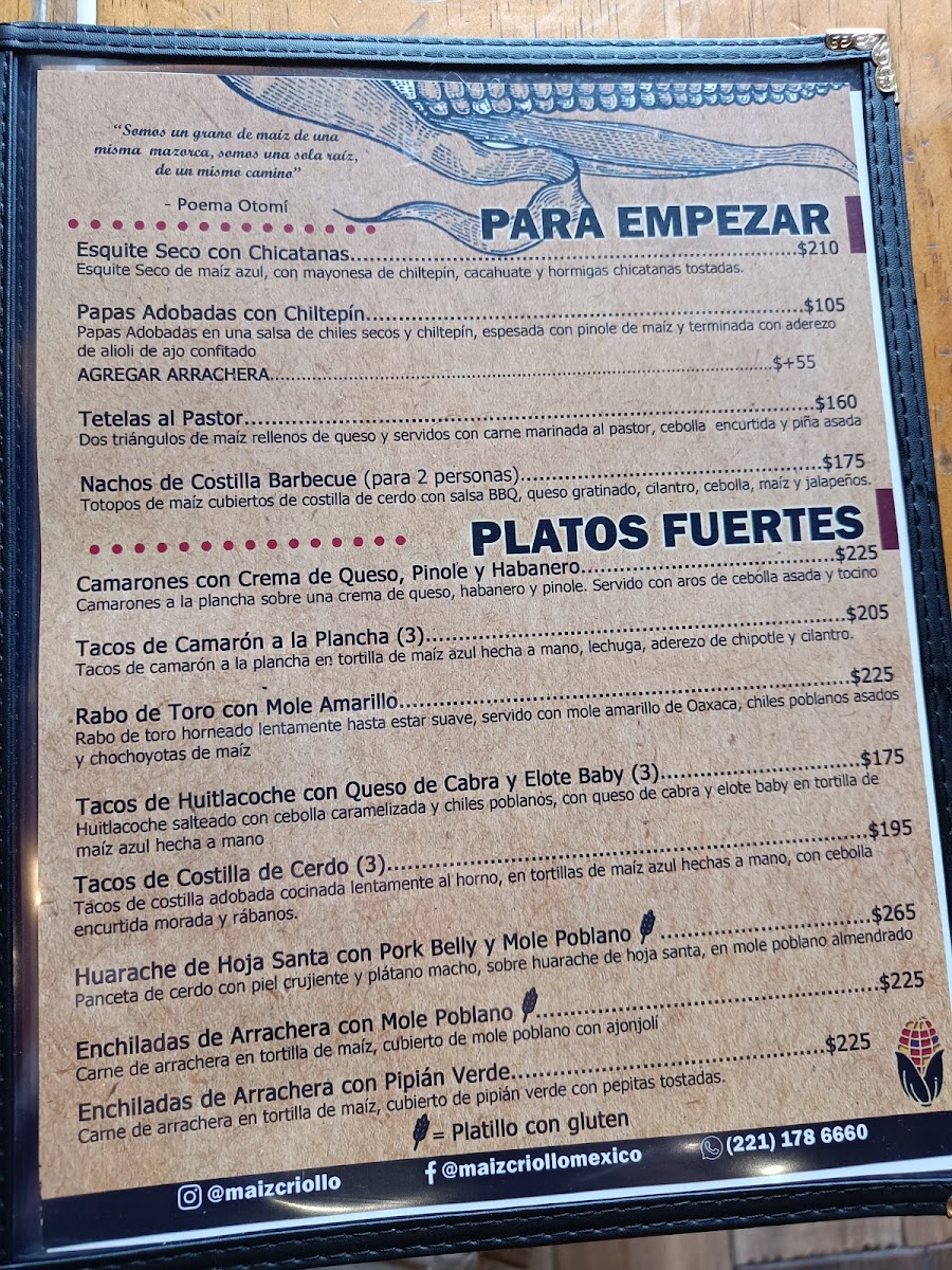 Menu Maíz Criollo Mexico-6
