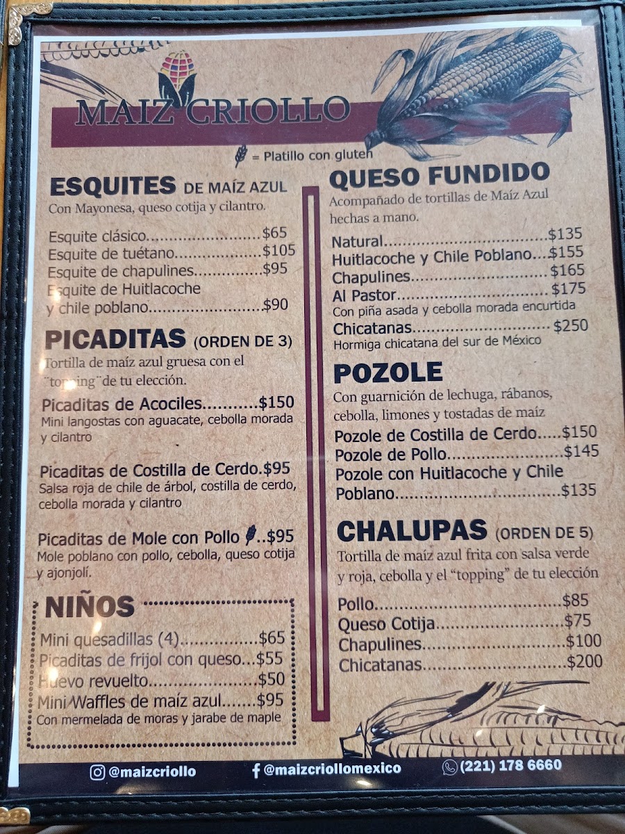 Menu Maíz Criollo Mexico-7