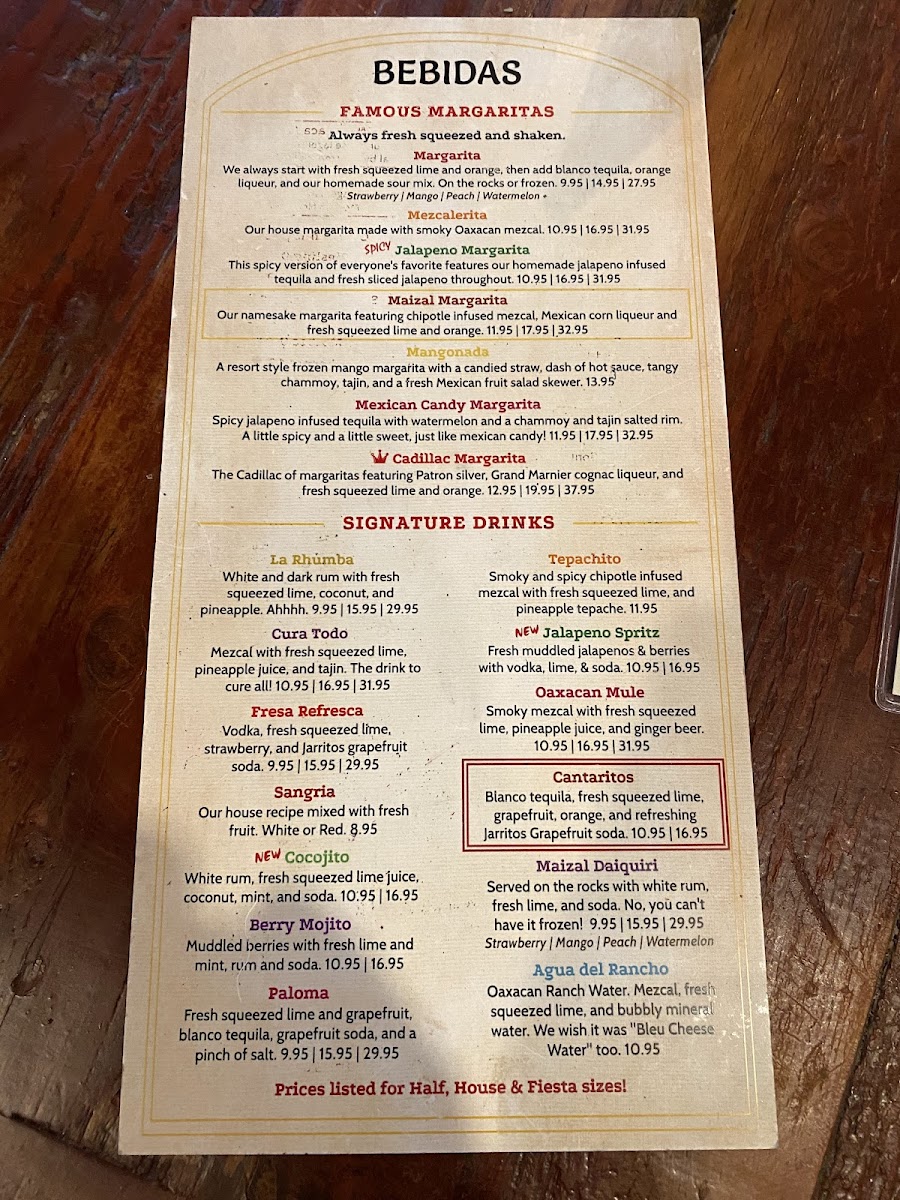 Menu Maizal Mexican Kitchen And Mezcaleria-6