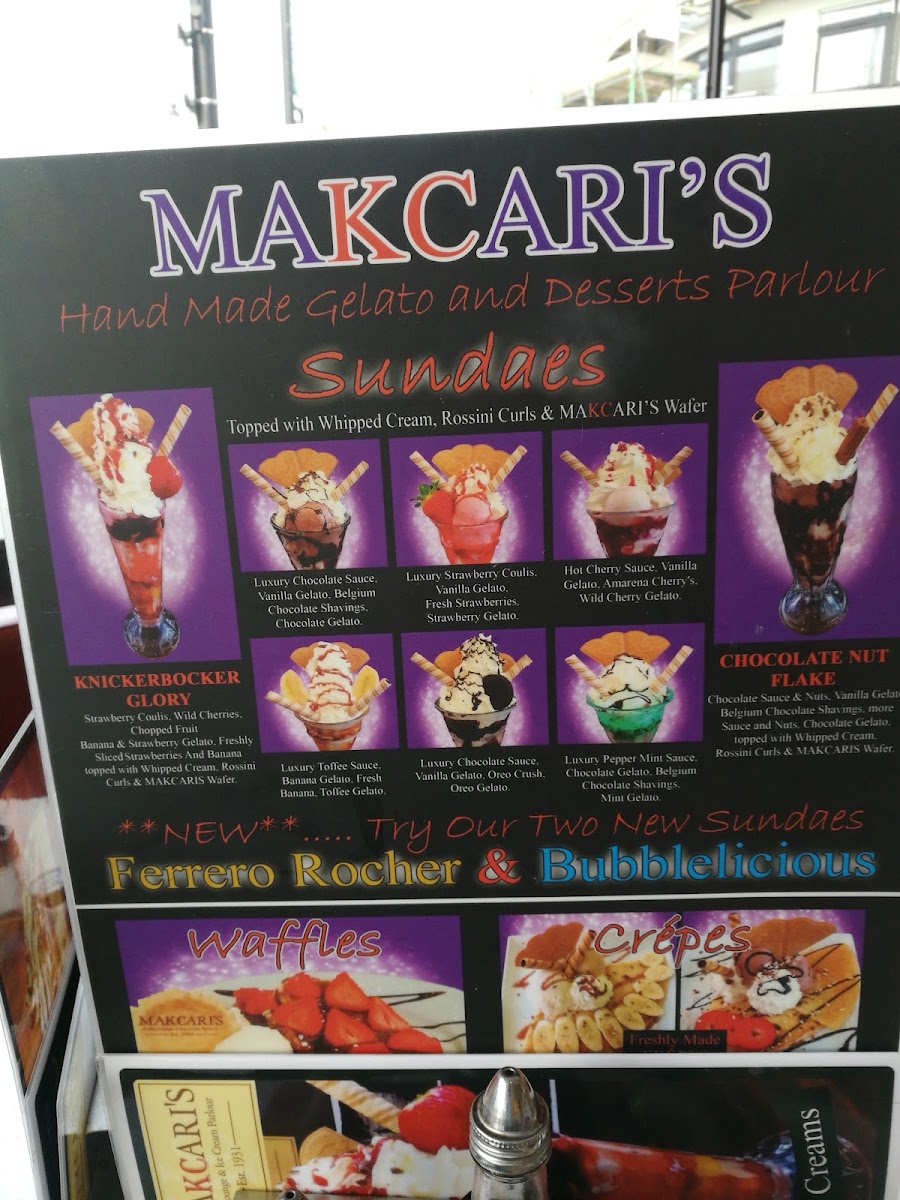 Menu Makcaris Cafè And Icecream Parlour-9