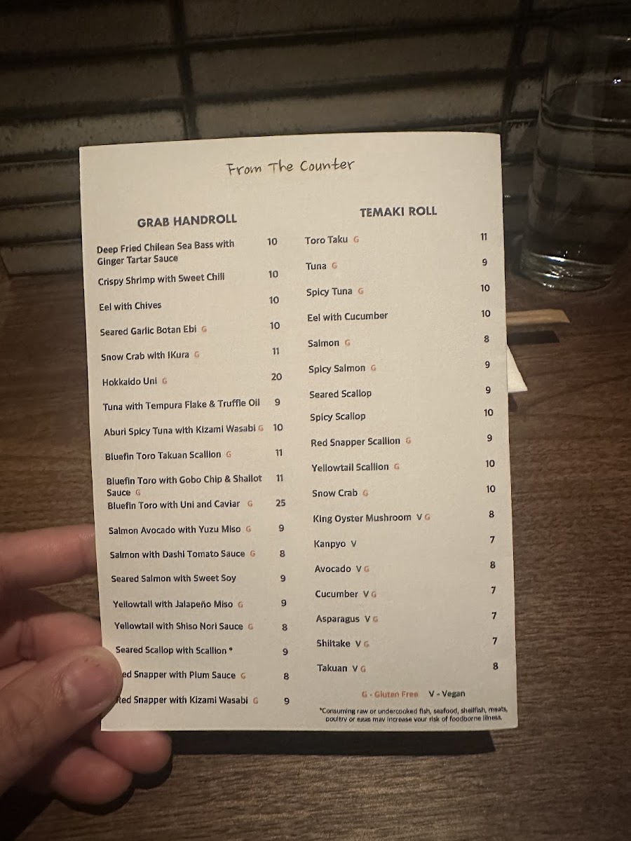 Menu Maki Kosaka-3