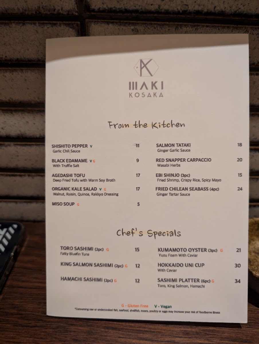 Menu Maki Kosaka-6