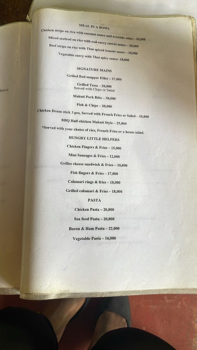 Menu Makuti Dar-1