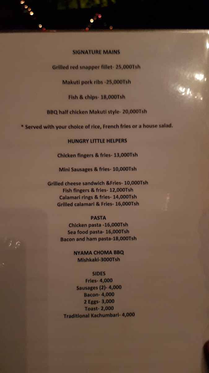 Menu Makuti Dar-2