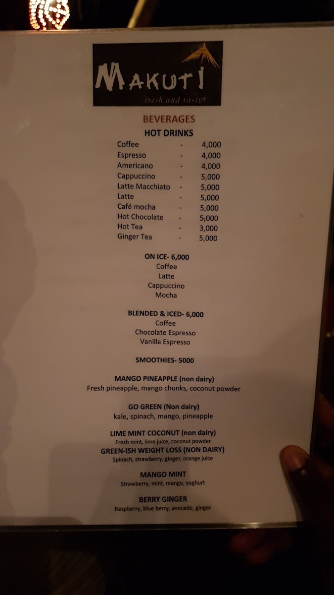 Menu Makuti Dar-3