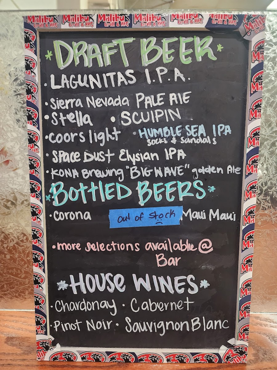 Menu Malibu Grill & Bbq-8