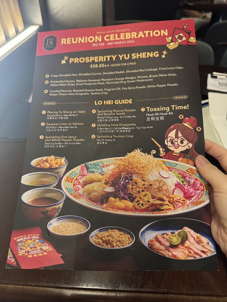 Menu Mama Diam 妈妈店: Hidden Restaurant And Cocktail Bar (Prinsep Street)-2