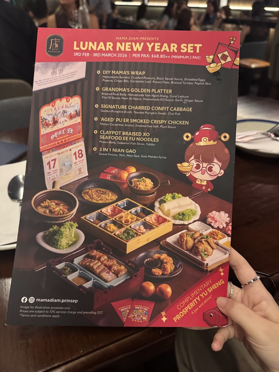 Menu Mama Diam 妈妈店: Hidden Restaurant And Cocktail Bar (Prinsep Street)-7