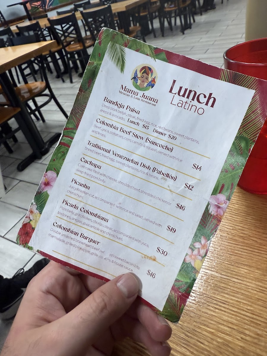 Menu Mama Juana. Cocina Latina & Mexicana-6