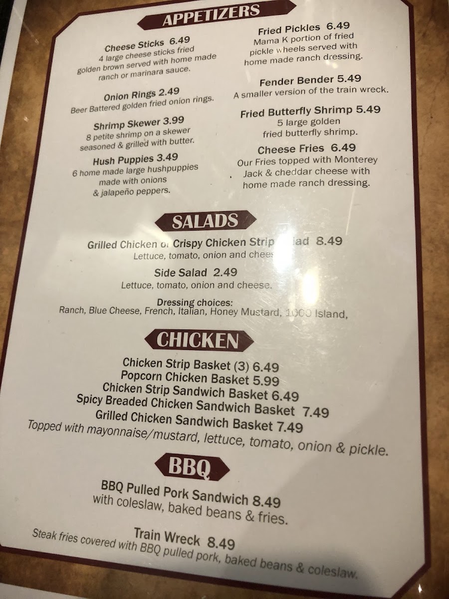 Menu Mama K's-4