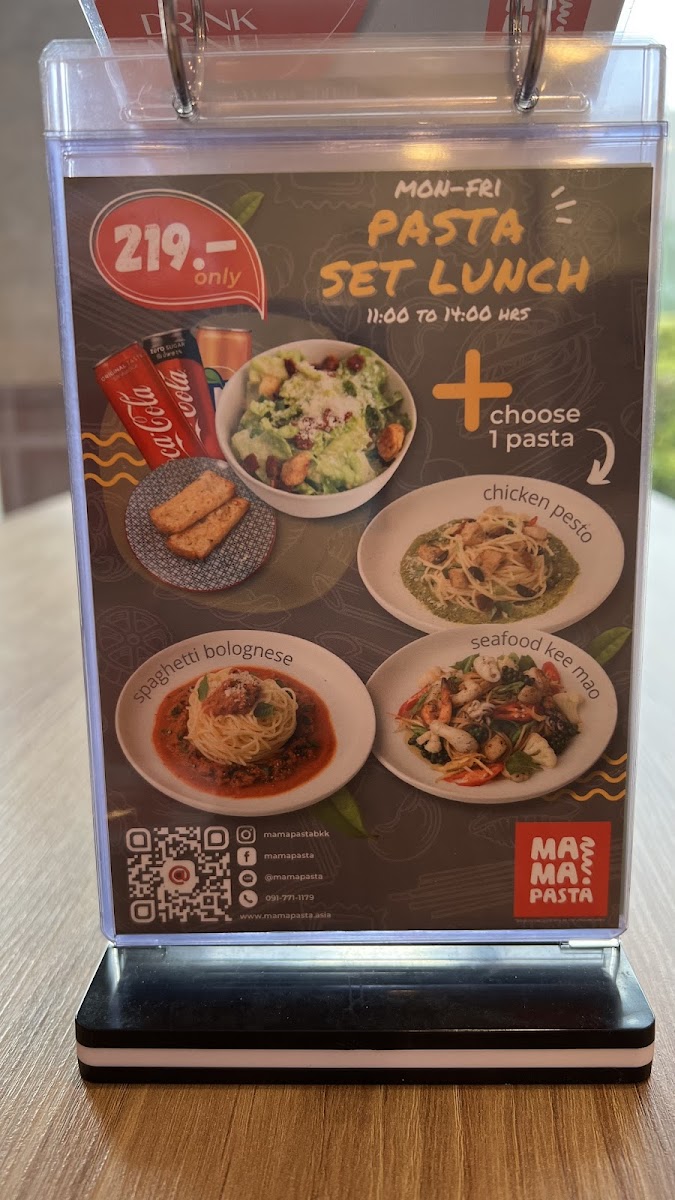 Menu Mama Pasta @ Lumpini Ville Cultural Center-4