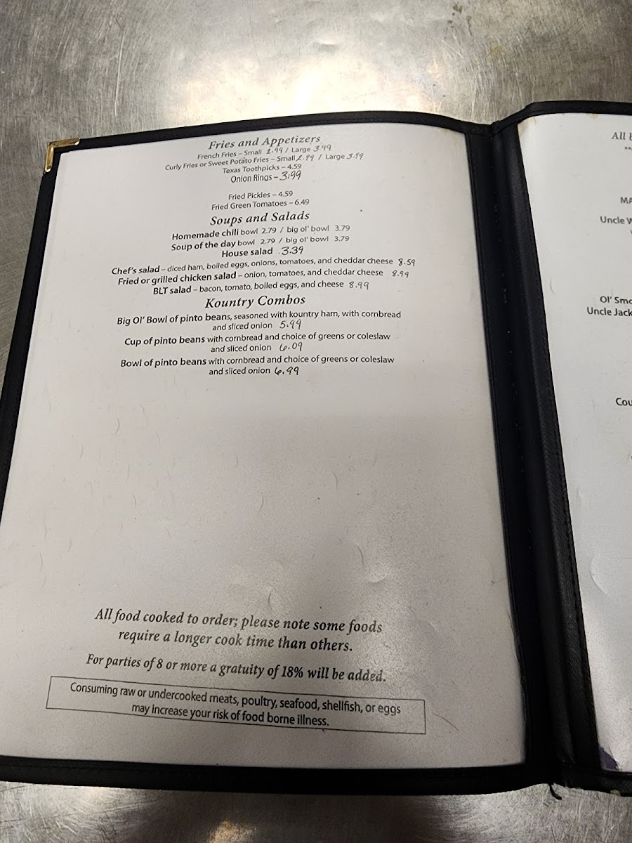 Menu Mama’S Kountry Kitchen-9