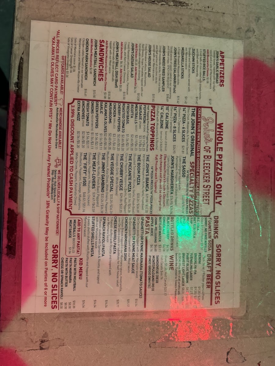 Menu Mama's Too! Pizzeria West Village-2